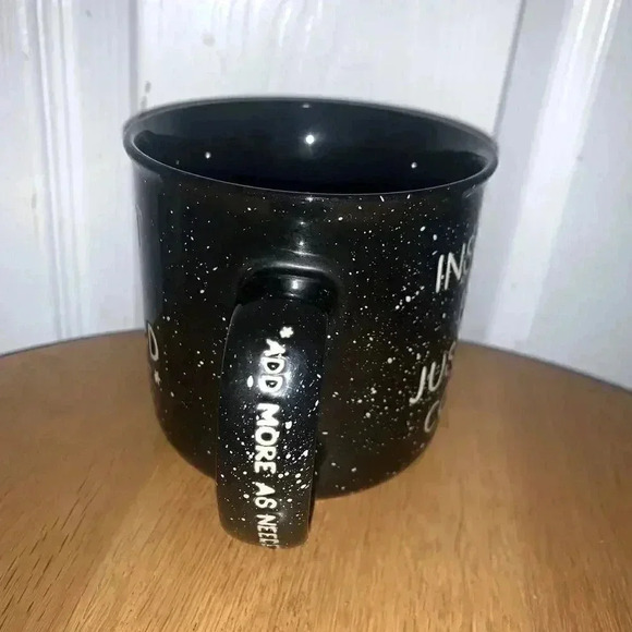 Black coffee mug,dad message for daddy it has white dot on the background color - Picture 2 of 7